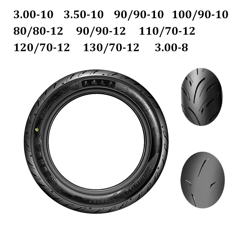 

3,00-10/3,50-10 90/90-10 100/90-10 80/80-12 90/90-12 110/70-12 120/70-12 130/70-12 3,00-12-8 вакуумные шины для электромобиля