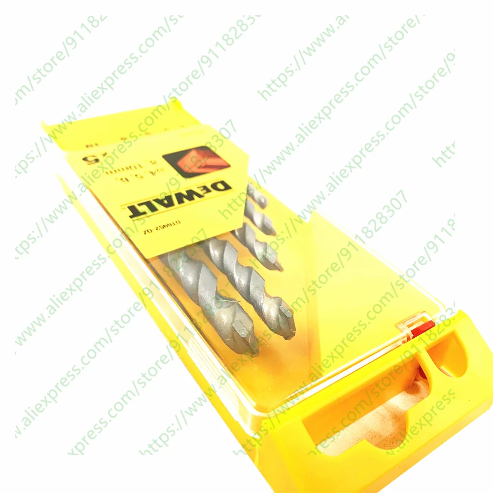 DEWALT Round shank impact stone bit 5 PCS Set 4/5/6/8/10mm Hand Drill Twist Drill Set