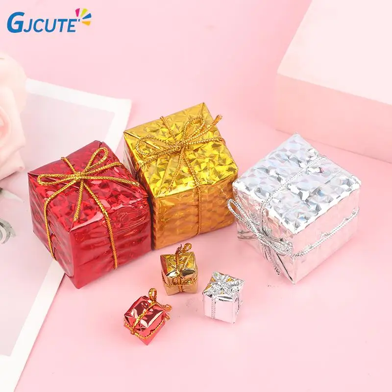 

1/12 Dollhouse Miniature Paper Christmas Gift Box Pretend Play Mini Doll House Furniture Decoration Accessories Toys