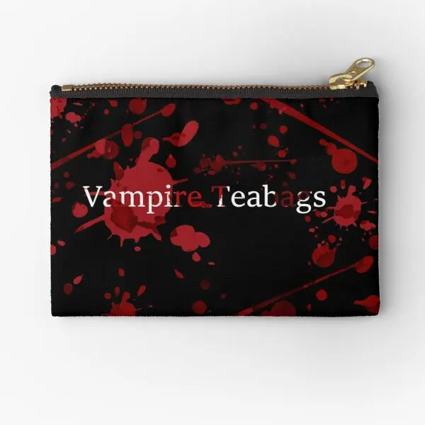 

Vampire Tea Bags Zipper Pouches Panties Underwear Men Cosmetic Packaging Bag Money Coin Pure Women Wallet Key Small Storage