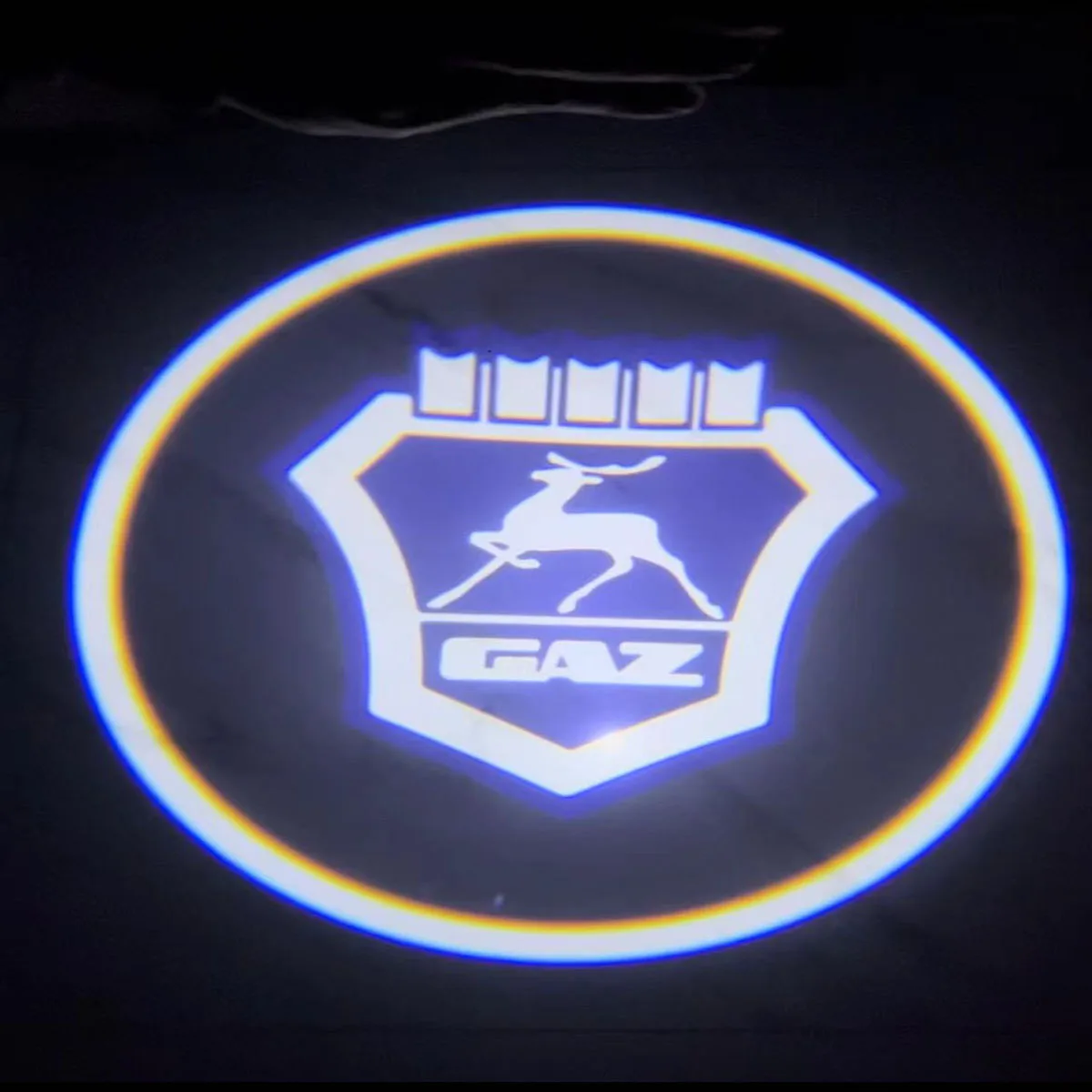 

For GAZ Gazelle CUniversal Laser Projector Logo Led Car door Welcome Light Ghost Shadow Wireless Lights Car Decoration