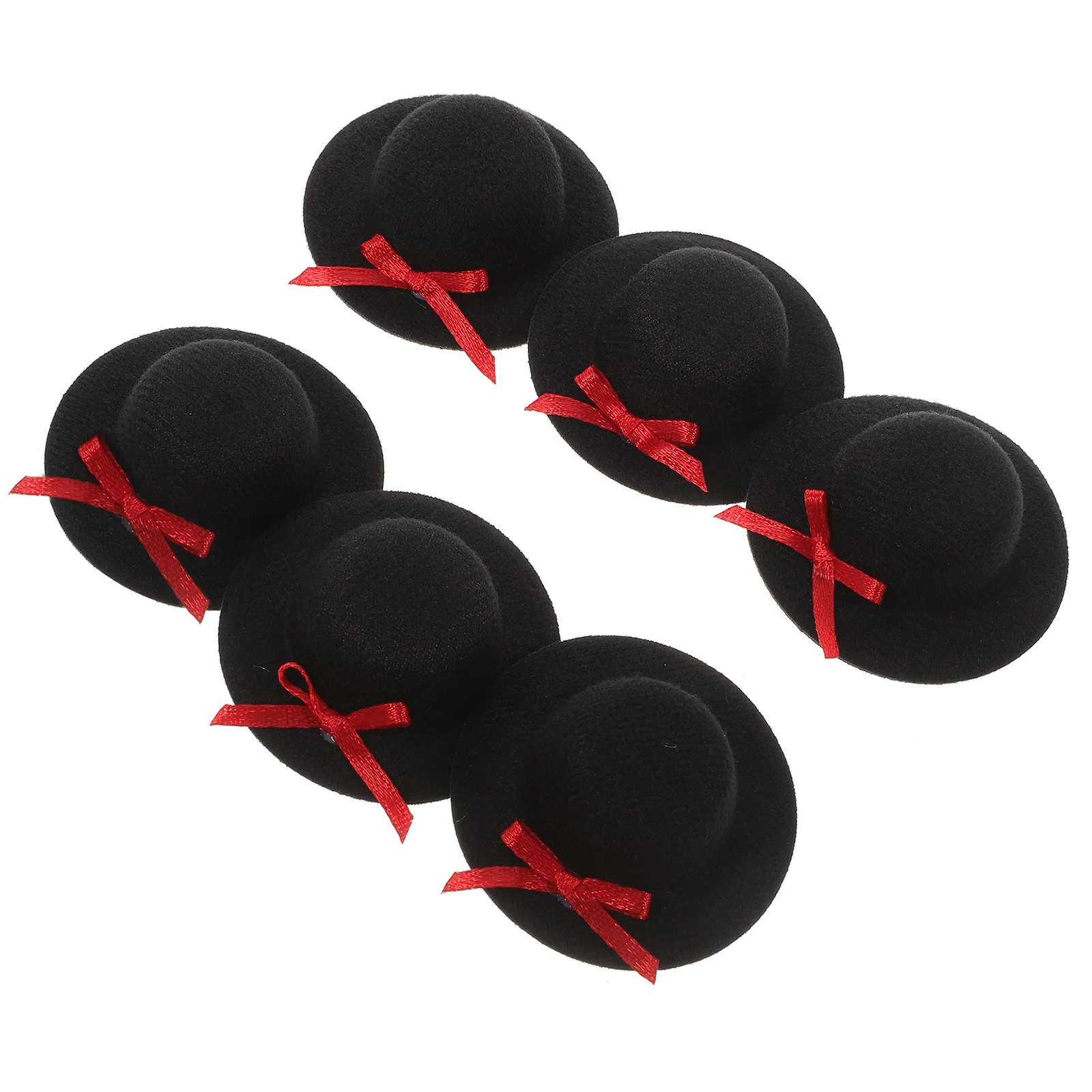 

6pcs Mini Hats Tiny Hats Miniature Hats Miniature Hats for Bottle Flower Bouqet Decor