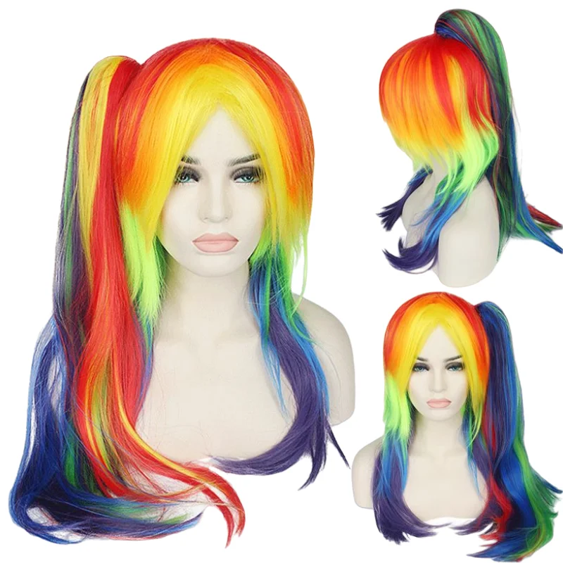 

My Little Pony Personality Innovative Cos Wig Cute Rainbow Wig Kawaii Color Cosplay Wig Anime Wig Holiday Gift Birthday Surprise