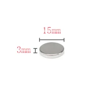 5102050100pcs 15x3 disc rare earth magnet 15mm x 3mm bulk round magnetic magnet 15x3mm strong neodymium magnets 153 mm