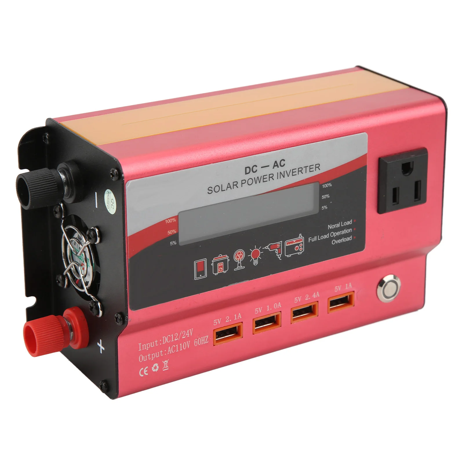 Инвертор красной мощности Модифицированный синусоидальный автомобильный