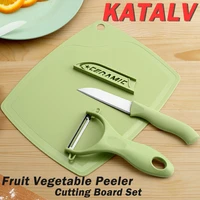 fruit vegetable peeler ceramic knife cutting board set handheld planer stainless steel blade potato slicer kitchen accessories