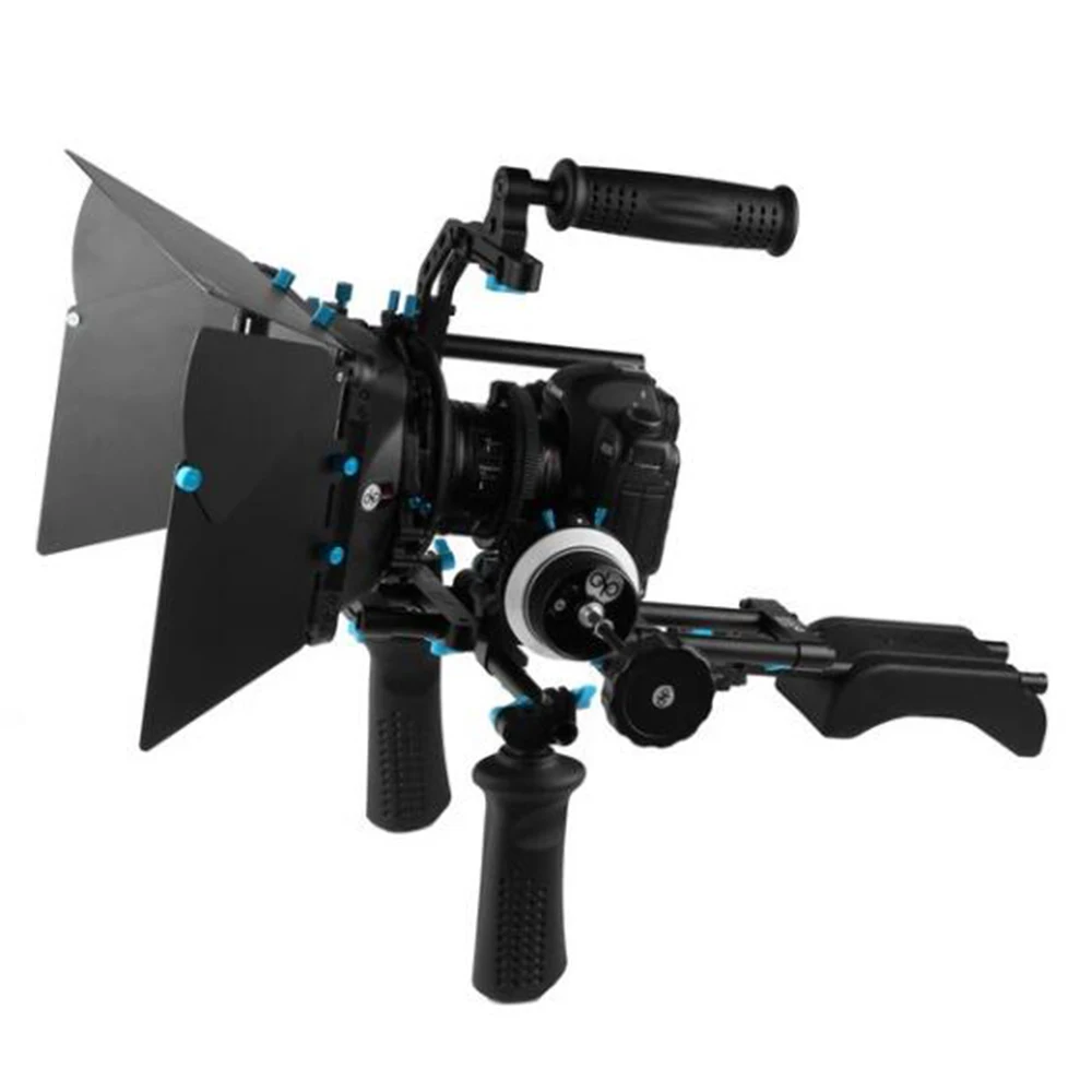 Fotga DSLR следящая фокусировка 15 мм стержневая направляющая Матовая коробка Ручка