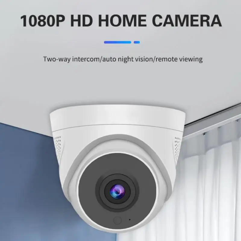 

Двусторонняя камера видеонаблюдения с инфракрасным ночным видением, 2 миллиона пикселей, беспроводная камера 1080P, видеоняня, умный дом