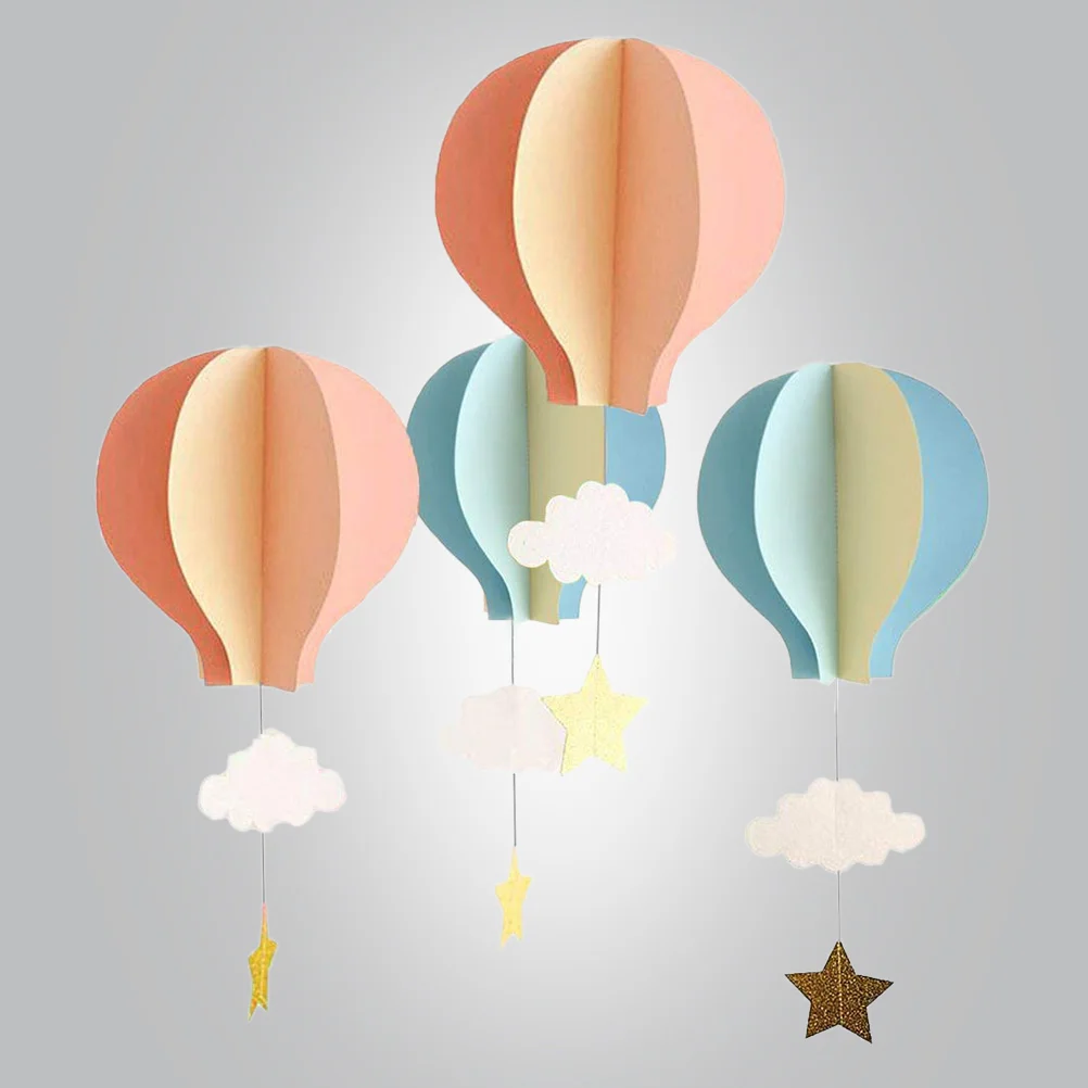 

Air Hot Balloon Paper Decorations Hanging Decor Party Cloud Lanterns Garland Ornaments Lantern Balloons Decoration Baby