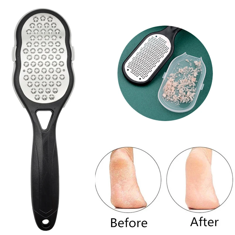 

Пилка Для ног из нержавеющей стали для удаления омертвевшей кожи, кокон для пятки, скребок для педикюра, нож, точилка для ног, Рашпиль