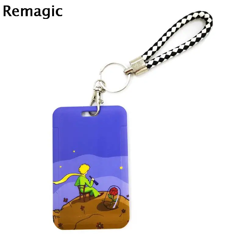 

Little prince Van Gogh Creative Lanyard Card Holder Student Hanging Neck Phone Lanyard Subway Access Card Holder Accessories