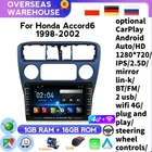 Четырехъядерная Система Android для Honda Accord 6 19981999 2000 2001 2002 автомобильное стерео радио Gps имеет BT плеер с поддержкой ADAS DVR
