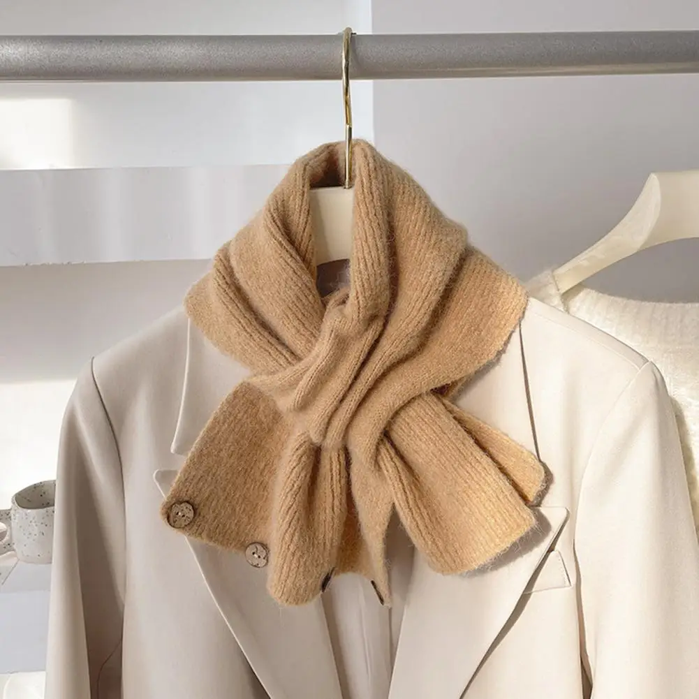 

Chic Pure Color Winter Neck Wrap Women Scarf Elastic Neck Protection