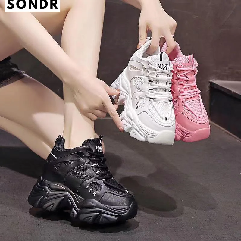 

Кроссовки женские универсальные на толстой подошве, весна-лето