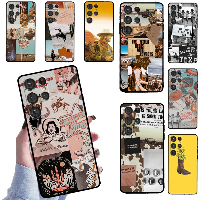 Ковбойский чехол в стиле бохо для Samsung Galaxy S21 S22 Ultra S8 S9 S10 Plus Note 10 20 S20 FE - купить по