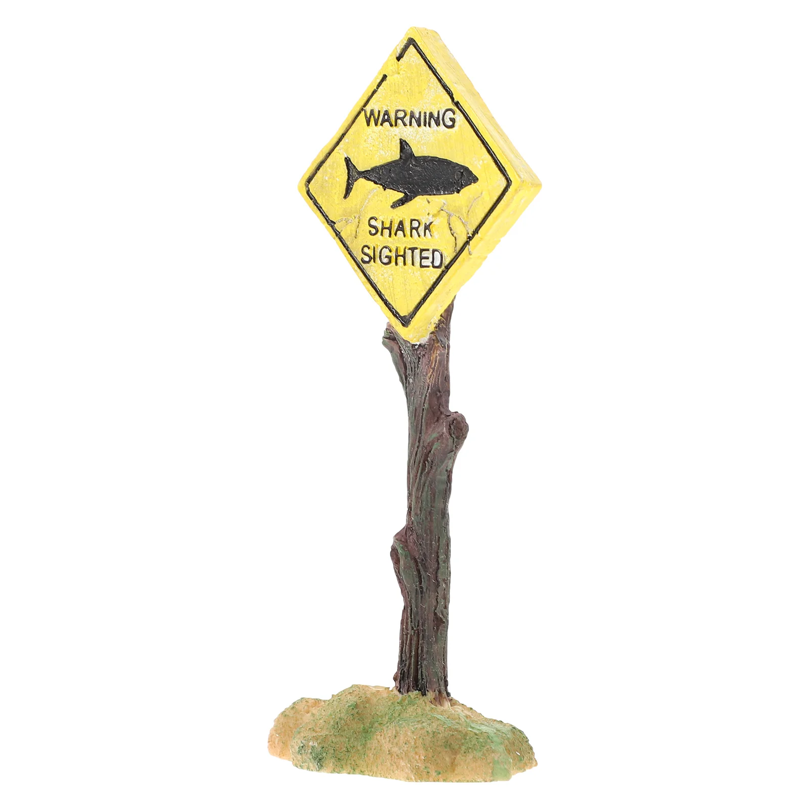 

Fish Aquariumtank Sign Signs Decor Caution Warning Landscaping Ornament Landscape Board Pond Cave Hideout Hiding Betta Ornaments