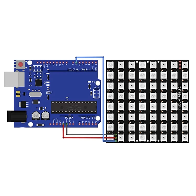 3 X U 64 Φ Matrix Panel светодиодный Module совместимый с Arduino и для Raspberry Pi