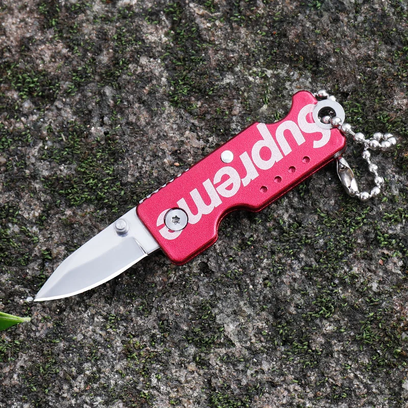 

Outdoor Folding Knife Portable Knife Mini Key Chain Hanging Fruit Knife Unpacking Knife Self-defense EDC Tool Gift