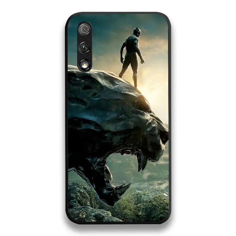 Чехол для телефона с принтом супергероев Marvel Черная пантера Huawei Honor 30 20 10 9 8 8x 8c v30