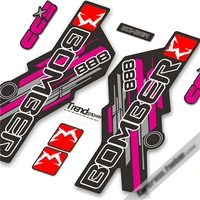 bicycle front fork stickers for marzocchi 888 vinyl waterproof sunscreen antifade mtb road bike racing cycling decals free ship