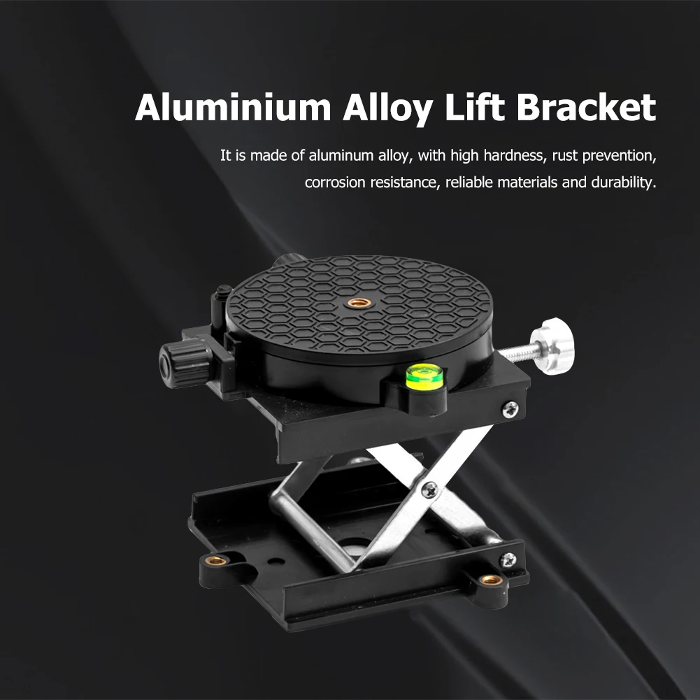 

Aluminium Alloy Lift Platform 360 Degree Rotation Table Lifting Stand Anti-corrosion Rust-prevention for Engraving Lab Tools