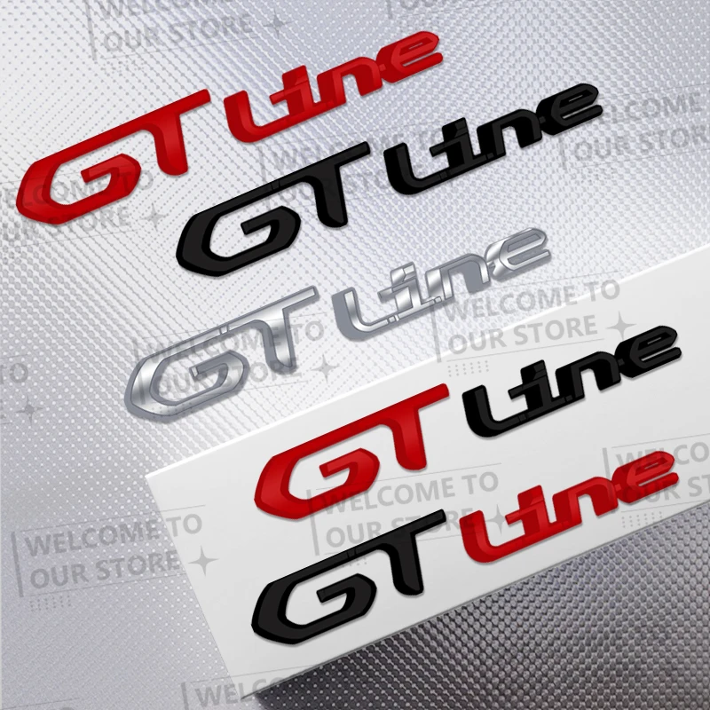 Автомобильная наклейка RC CC GT Line 3D металлический логотип значок задний багажник