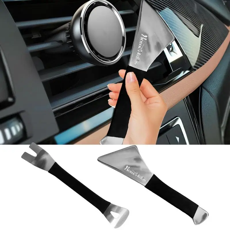 

Flat Pry Bar Car Interior Crowbar Paver Lifting Tool With Multipurpose Tool For Center Console Rearview Mirror Anti Skid Plate