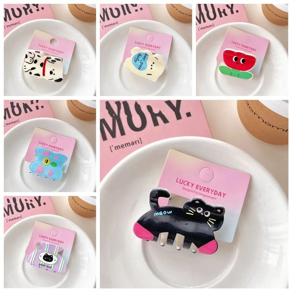 Персонализированный зажим для волос в виде цветов животных акулы мультяшной