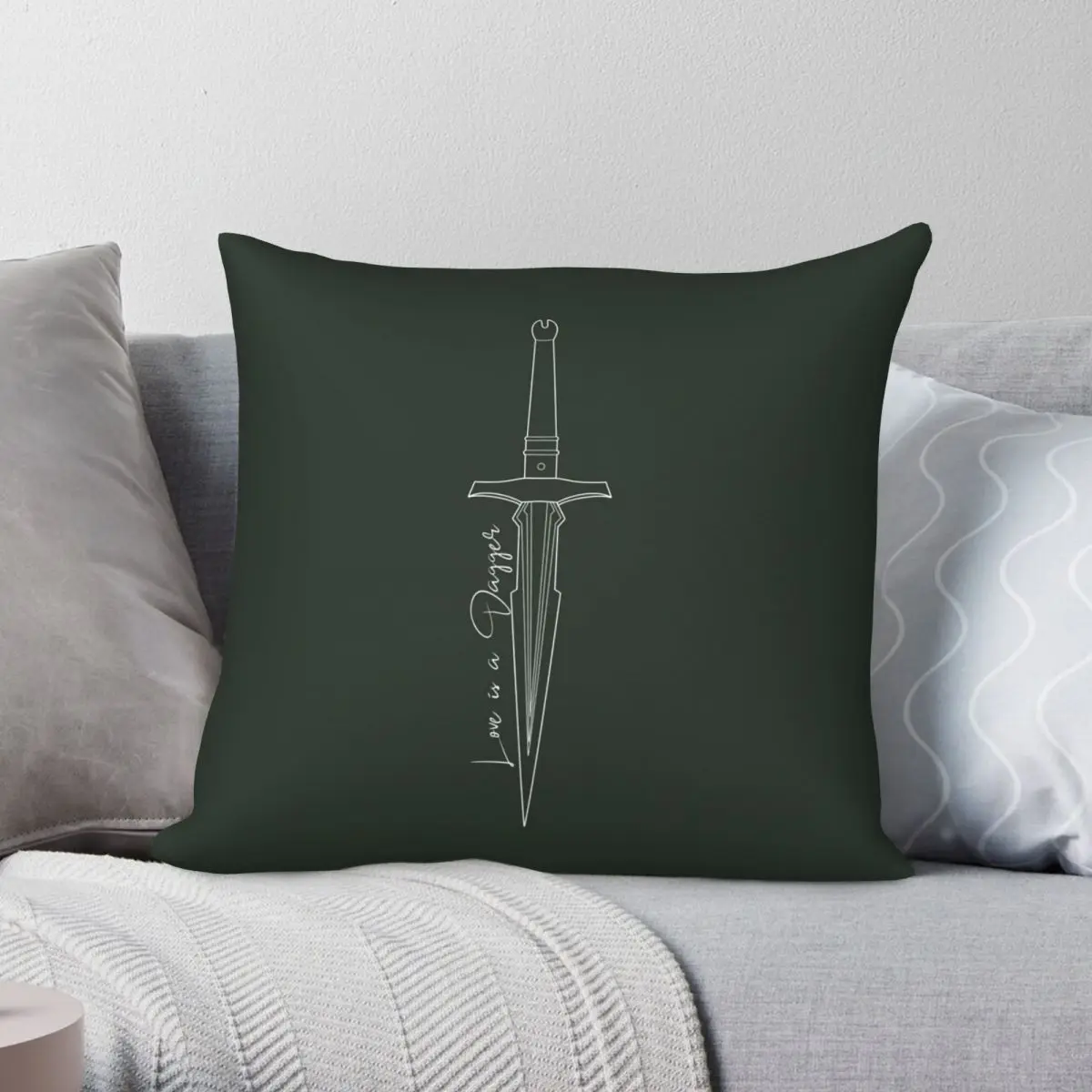 

Love Is A Dagger Loki Quote Pillowcase Polyester Linen Velvet Printed Zip Decor Throw Pillow Case Sofa Seater Cushion Cover