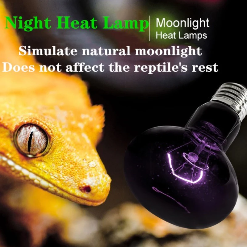 

30W-150W Reptile Night Heat Lamp Turtle Lizard Reptile and Amphibian Moonlight Basking Spot Lamp Temperature Controller