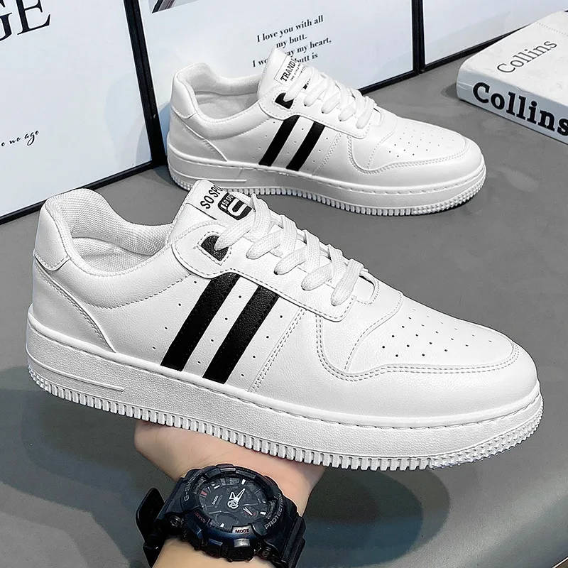 Мужские удобные кроссовки Вулканизированная подошва на шнуровке повседневная