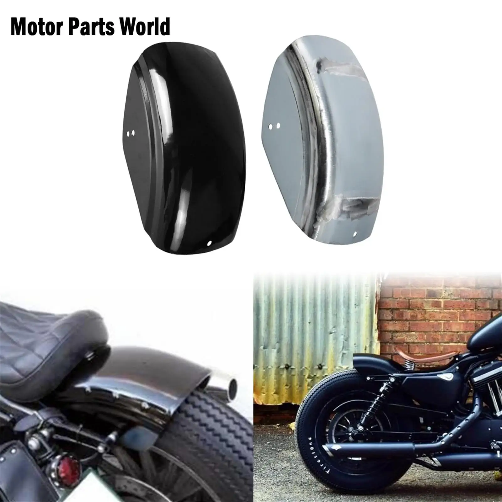 Copertura parafango parafango posteriore piatto corto moto per Harley Sportster XL883 1200 48 40-otto Bobber Cafe Racer Chopper