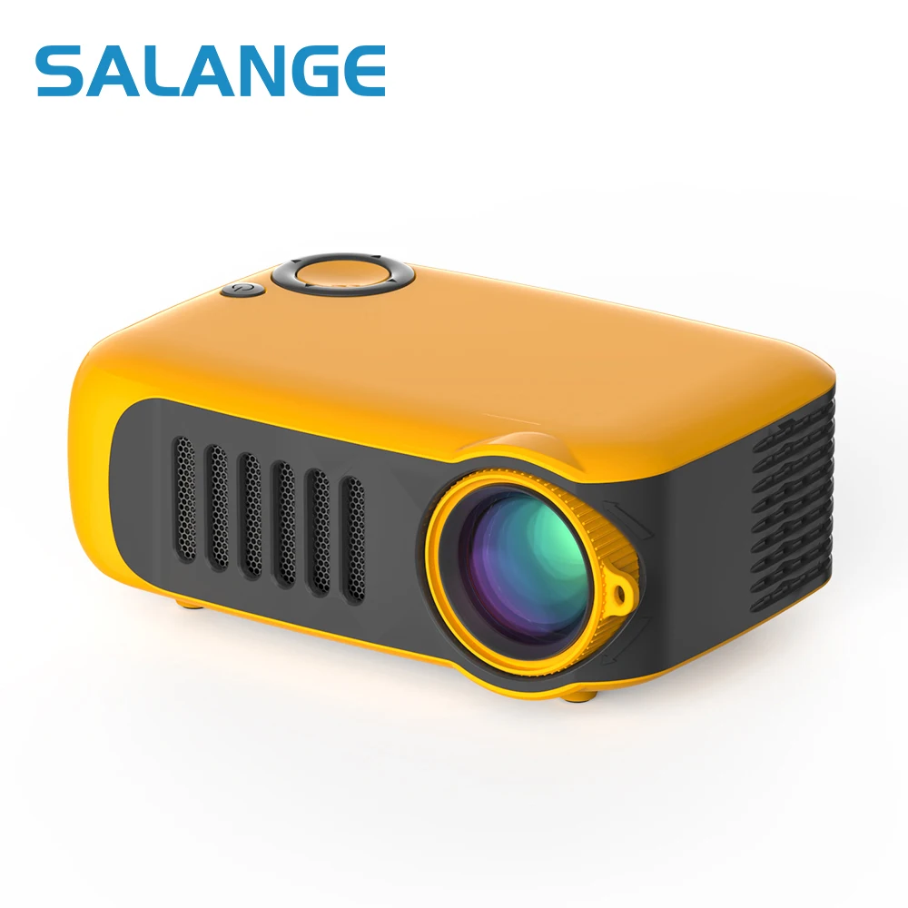 Мини-проектор Salange A2000 360*240 1080P с поддержкой 3 5 мм портативный видеопроектор USB