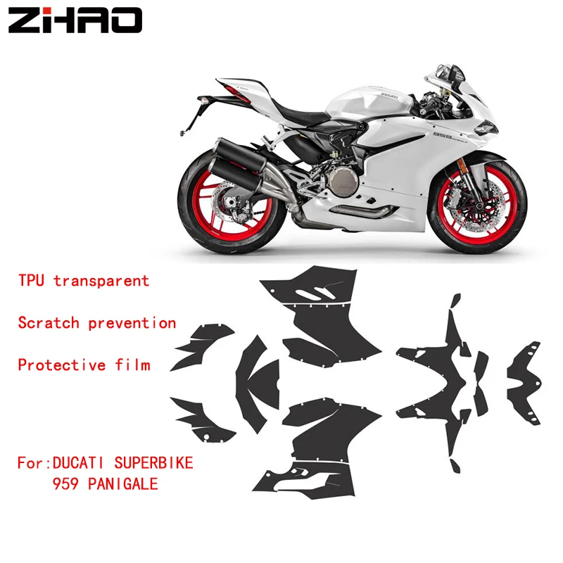 

Motorcycle Tank Protector Sticker The whole car TPU transparent Protection Scratch Decal For DUCATI SUPERBIKE 959 PANIGALE 2016