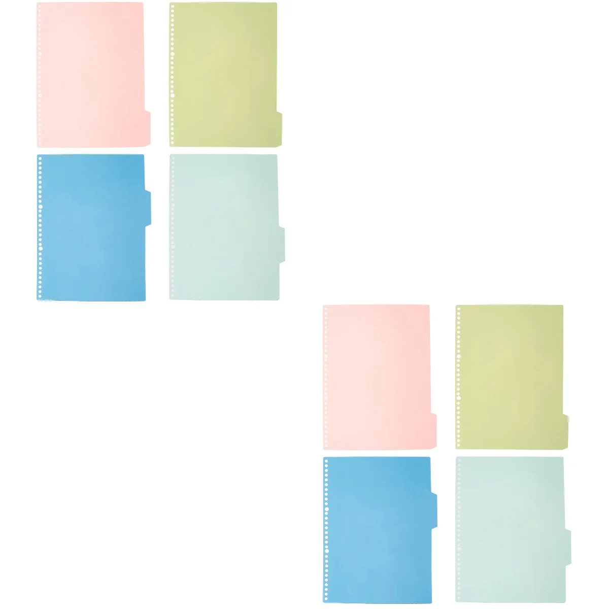 

10 Sets /20pcs Colorful Page Classified Labels Paper Tab Dividers Durable Stationery Supplies for Office Notebook School