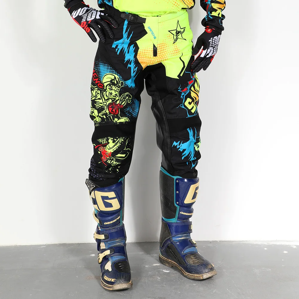 

Брюки для мотокросса, комплект одежды, костюм для соревнований для гонок, мужская и женская одежда для внедорожников, износостойкая эластичная одежда для мотоциклистов Flexair DH