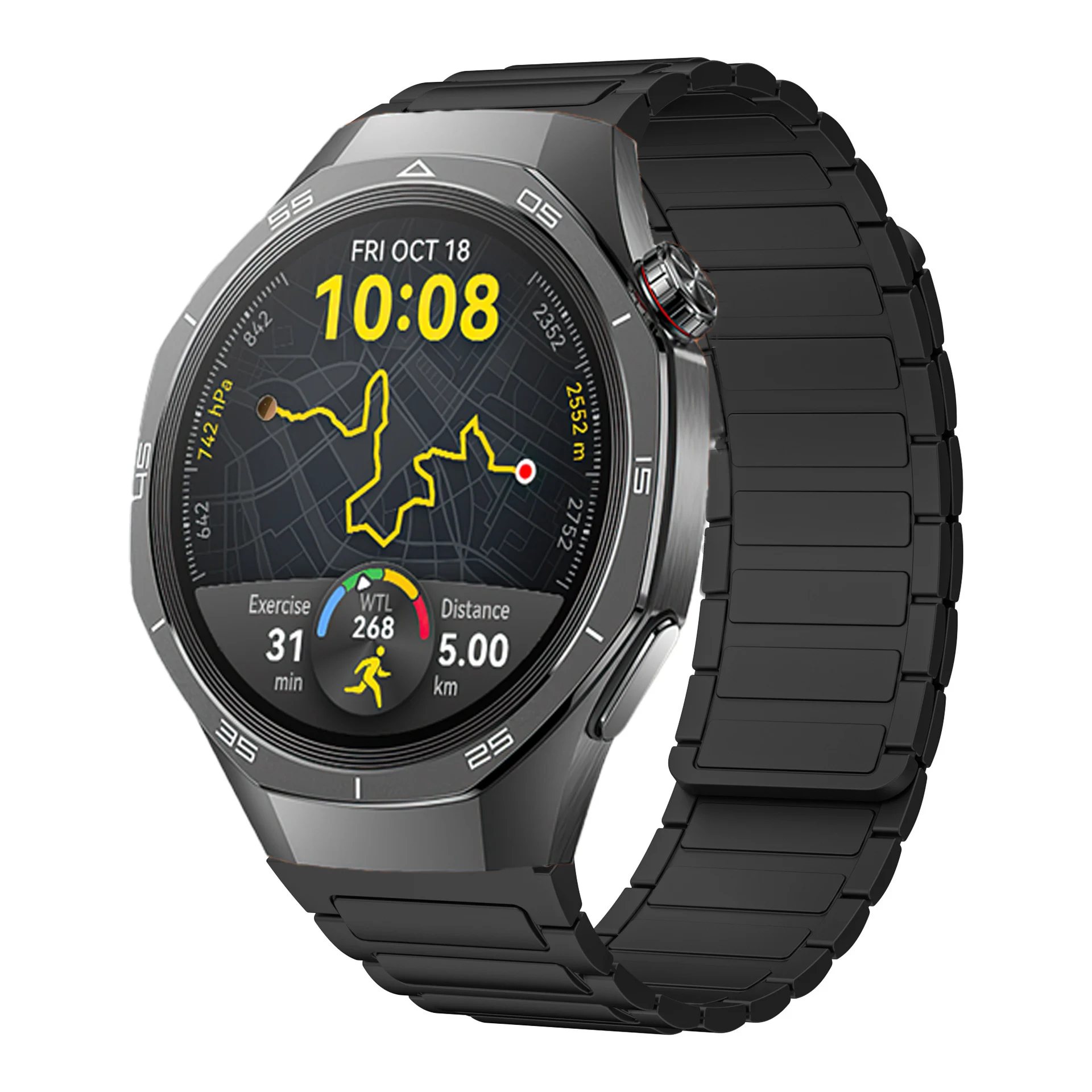 Фото Ремешок 22 мм для Huawei Watch GT5pro 46 мм, силиконовый ремешок, магнитный браслет для Huawei GT5 46 мм GT4 GT2e, спортивный браслет, аксессуар №2