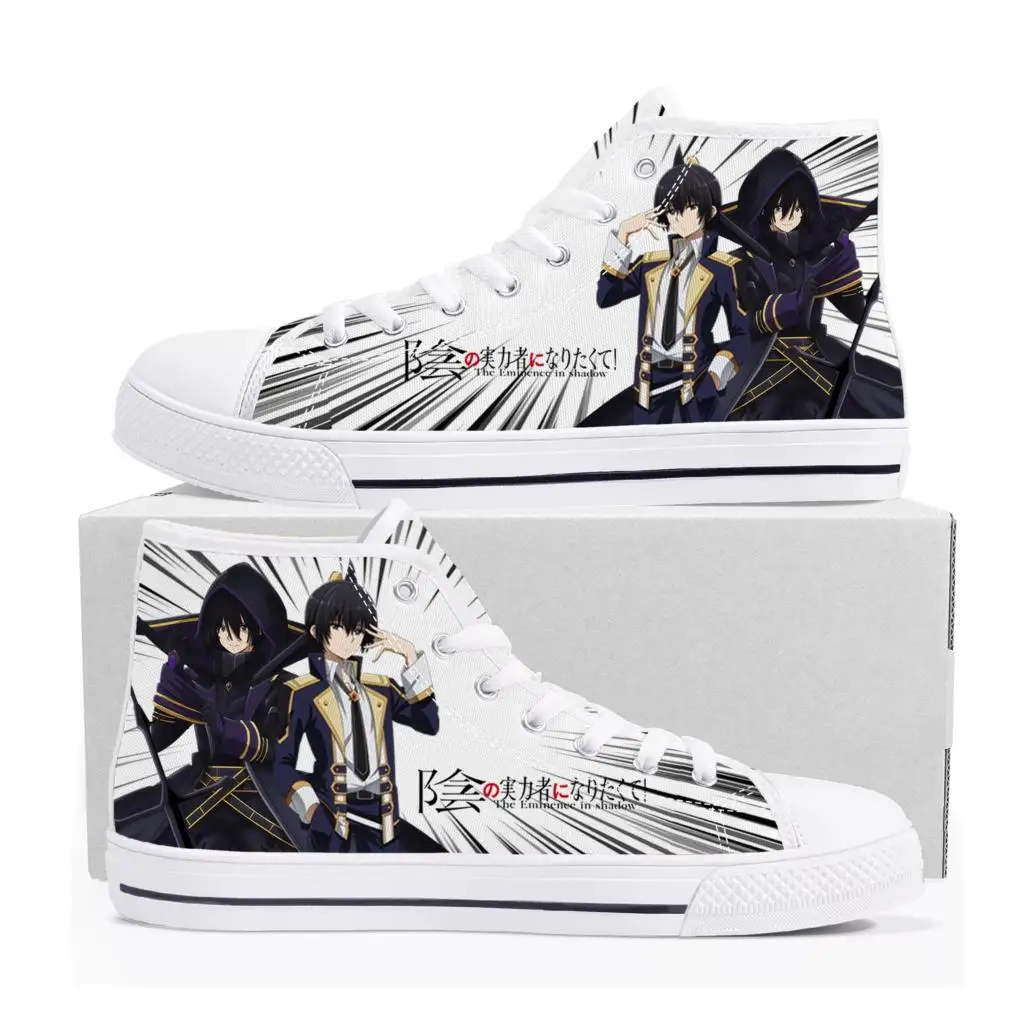 

Comics The Eminence in Shadow High Top Sneakers High Quality Mens Womens Teenager Canvas Sneaker Casual Couple Shoes Custom Shoe