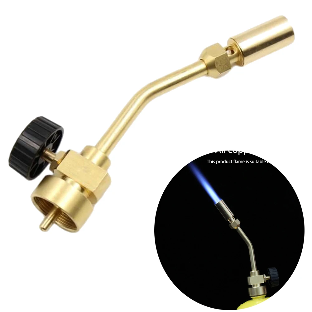 

Full Copper Propane Torch Head Pencil Flame MAPP Gas Welding Torch High Temperature Heating Gas Torch for Soldering/Brazing