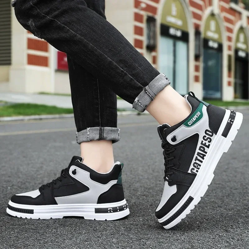 Мужская обувь новинка 2024 удобная классическая с высоким верхом уличные походные