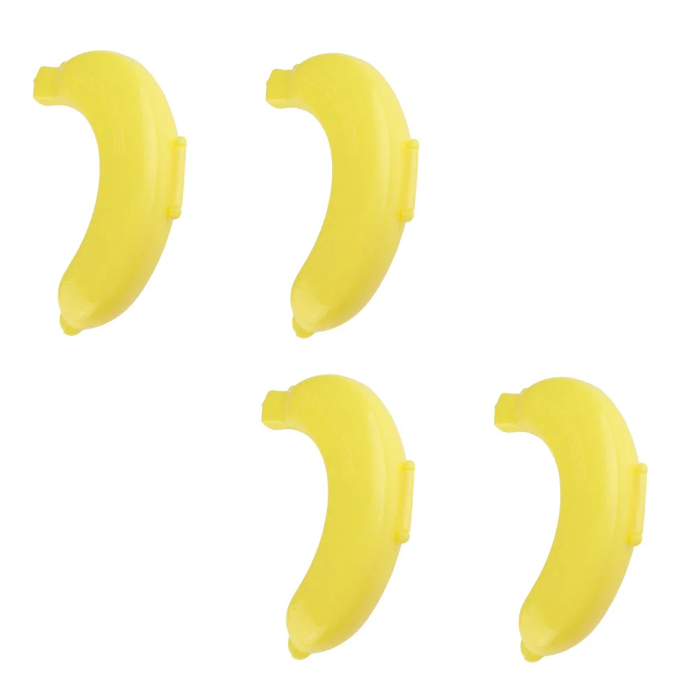 

4 Pcs Banana Protection Box Outdoor Accessory Plastic Storage Travelling Vintage Multi-function Protector Case Keeper