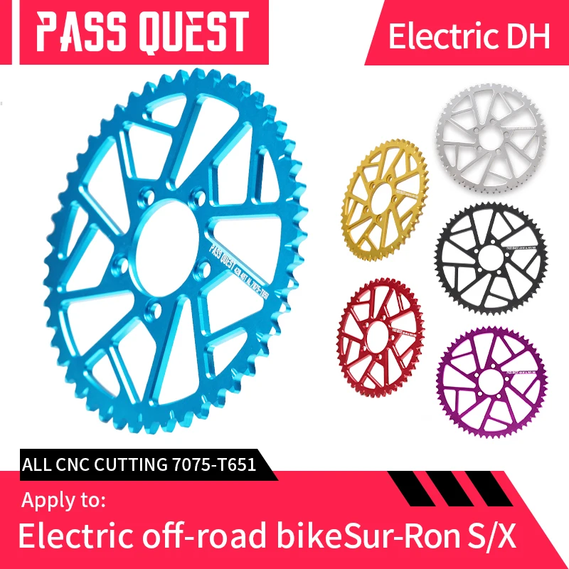 

PASS QUEST Electric Bike Light Bee 48T/52T/58T Motorcycle Sprocket for Sur-Ron Light Bee X S Electric Bike Sprocket chain ring