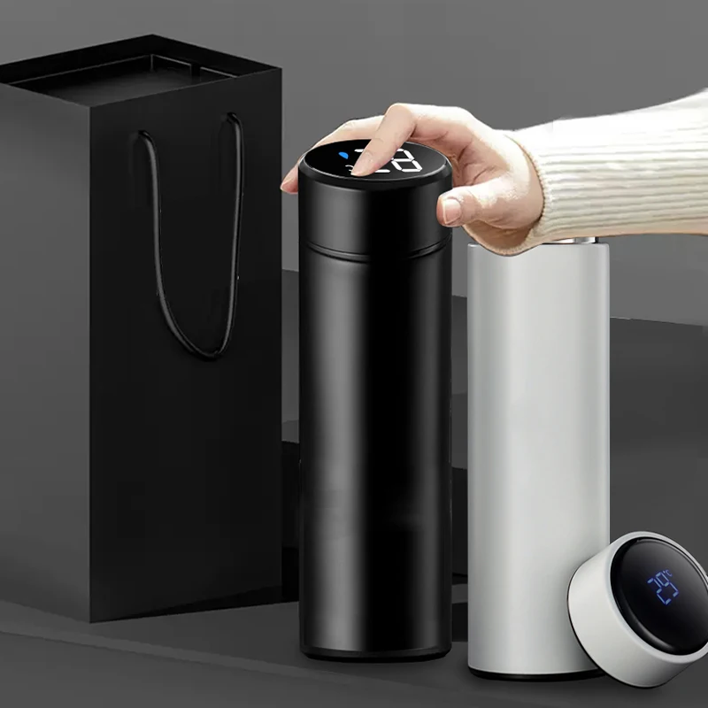 Умный портативный термос с дисплеем температуры 500 мл Стайлинг автомобиля для MG