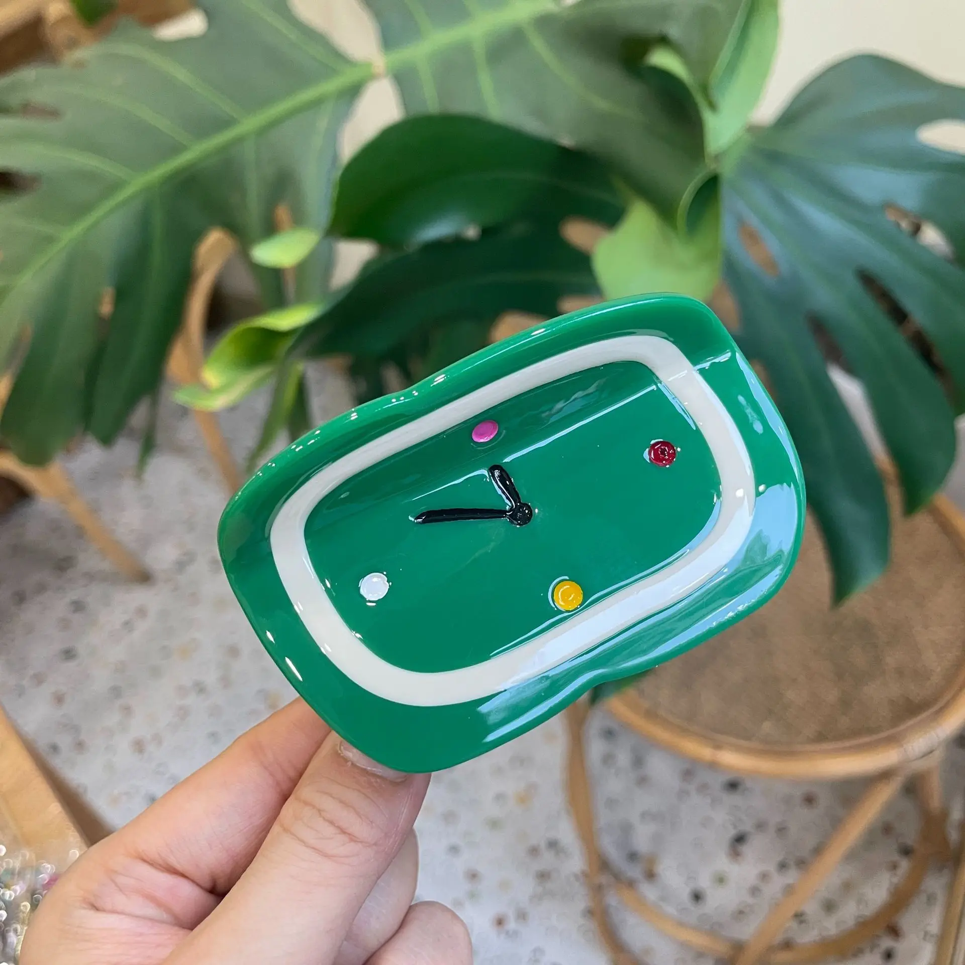 Новая мода креативный милый ацетатный будильник зажим для волос женщин