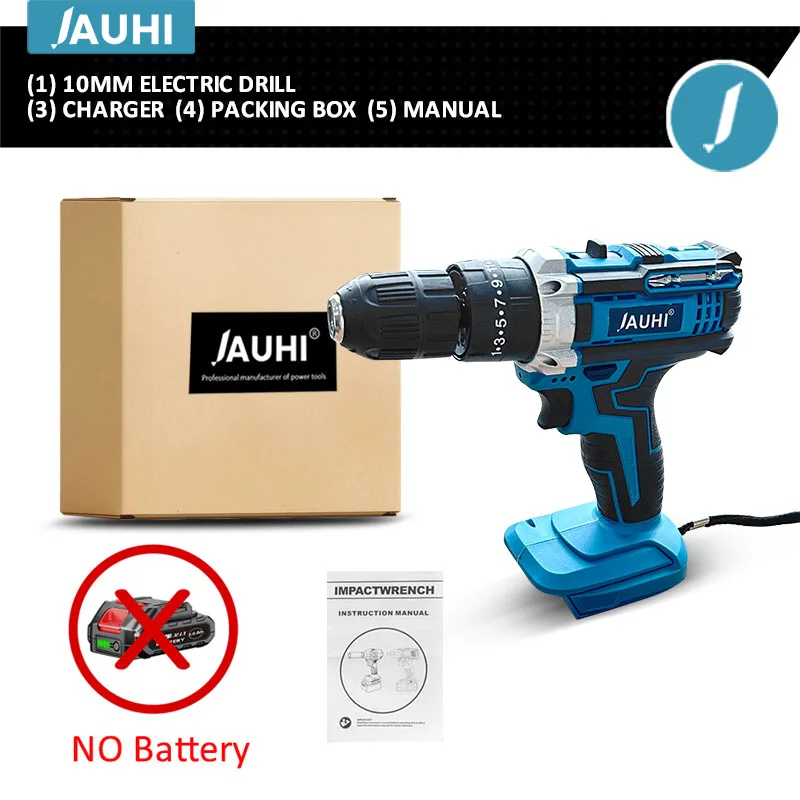 

Беспроводная дрель JAUHI 21В