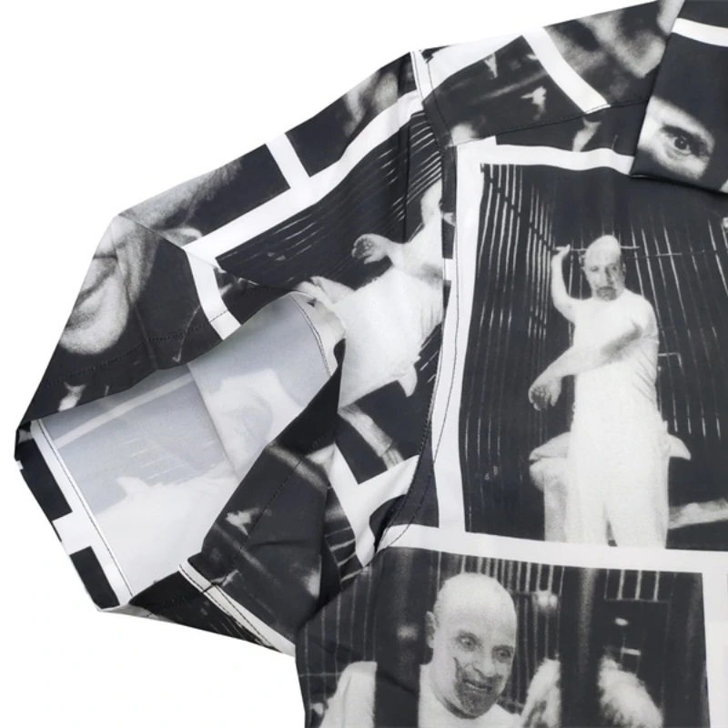 Рубашка WACKO MARIA уличная винтажная рубашка с полным принтом коротким рукавом