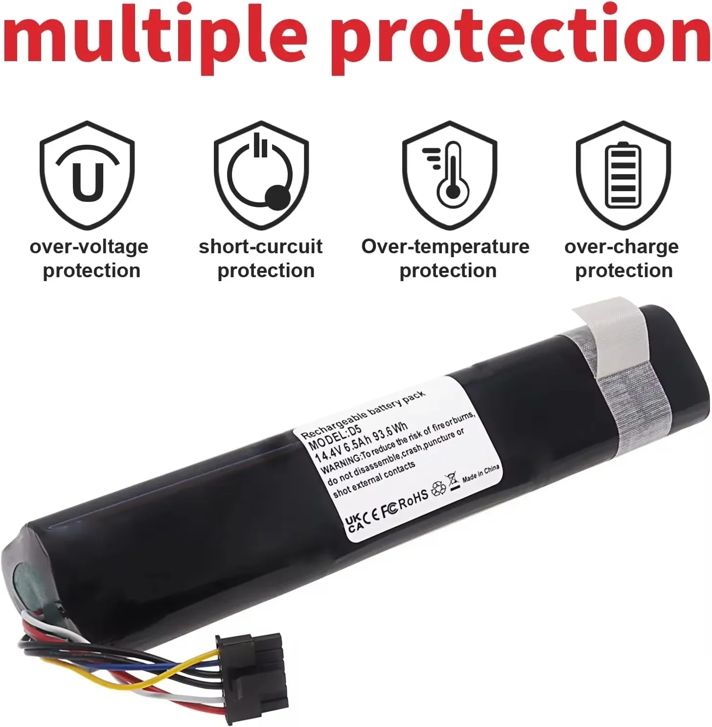 Сменный аккумулятор 14 4 В 61 Втч 12800 мАч для робота Neato Botvac D3 D4 D5 D6 D7 205-0011