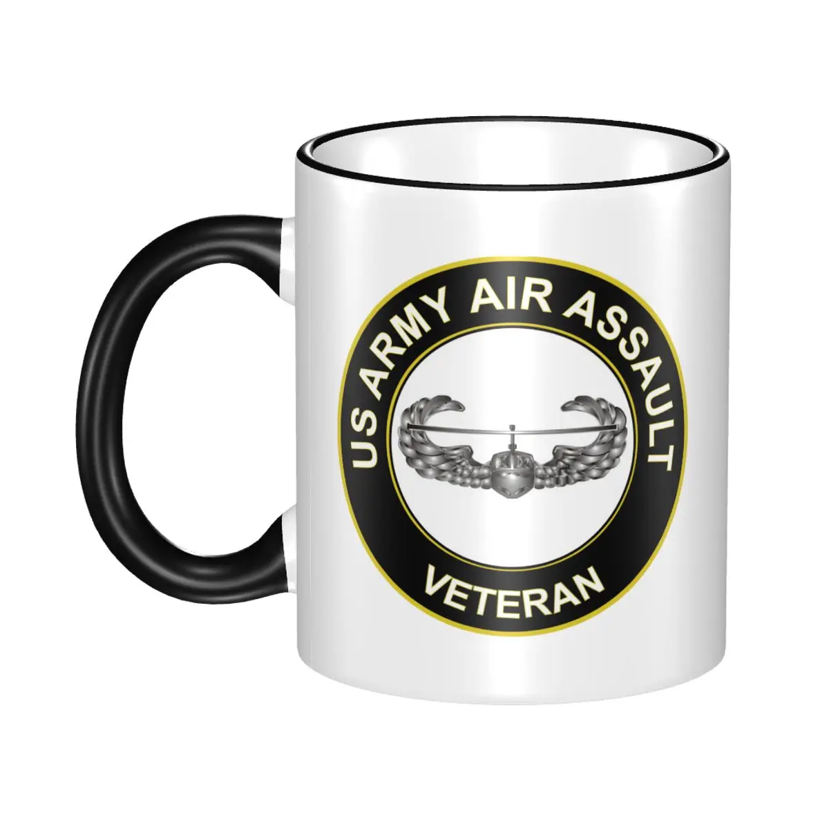 

Кофейные кружки, чайные кружки, американская армия Air Assault Veteran, домашняя наклейка, посуда, посуда для кофе, посуда для напитков, чашки
