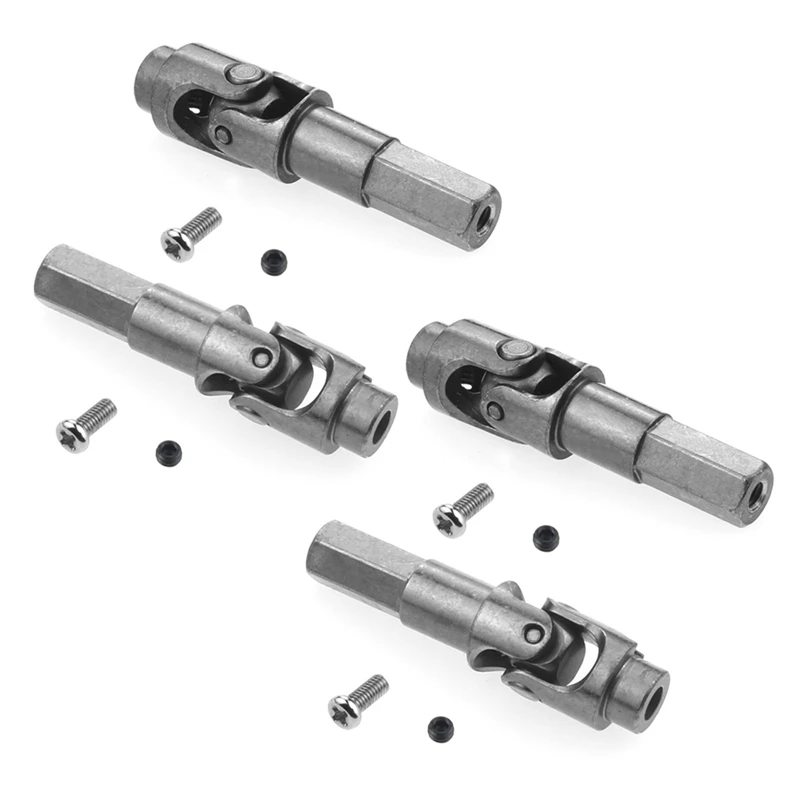 

4Pcs Metal Universal Steering Joint Drive Shaft Accessories For WPL C14 C24 C34 B24 B36 MN D90 D91 MN99S RC Car Parts
