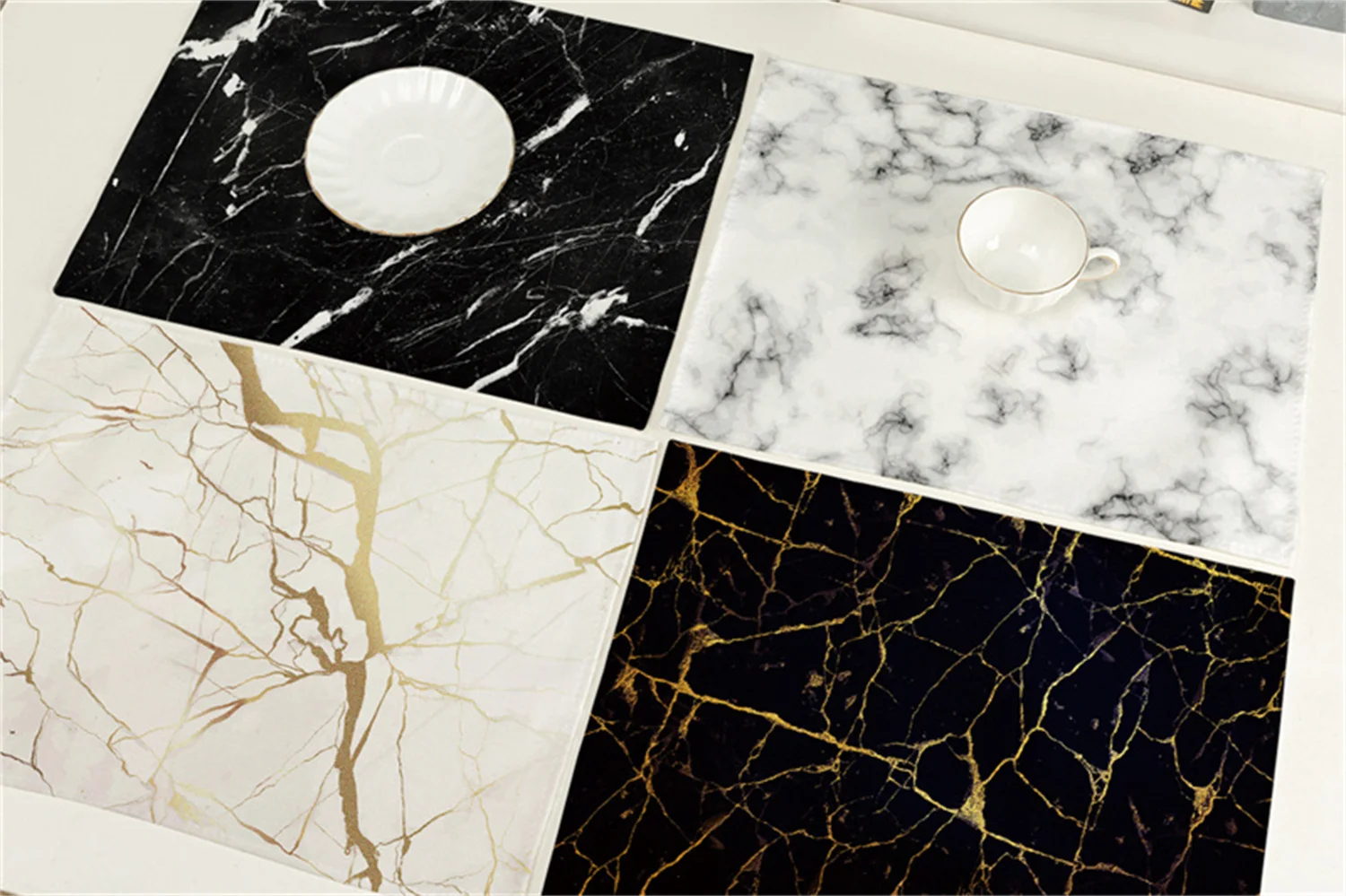 32x42 см скандинавский Ins Радужный мраморный хлопковый кухонный коврик с